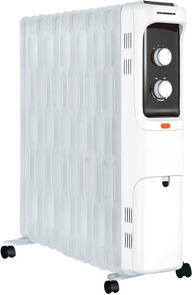 Calorifer electric Heinner HOH-S13WH, 2500 W, 13 elementi 125 x 590mm, termostat ajustabil, 3 setari de temperatura, alb