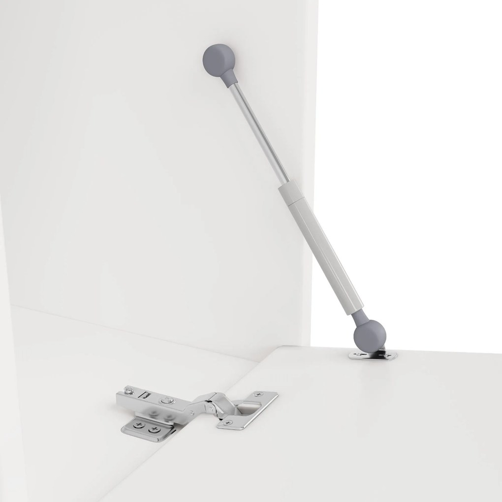 Bufet modern cu uși pliante, Alb | Aosom Romania