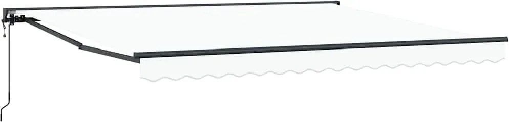 vidaXL Cadru de copertină Alb 400 × 300 cm Poliester cu Acoperire PU