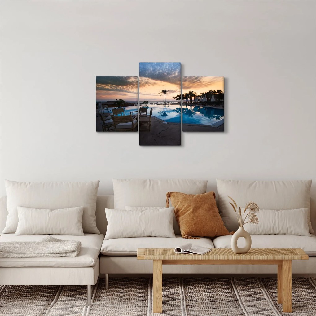 Tablou - Stațiune la mare (90x60 cm)