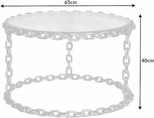 Masuta design unicat Chain 65cm