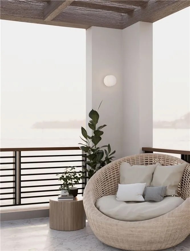 Mini Aplica perete exterior, Protectie IP65, RAY alb