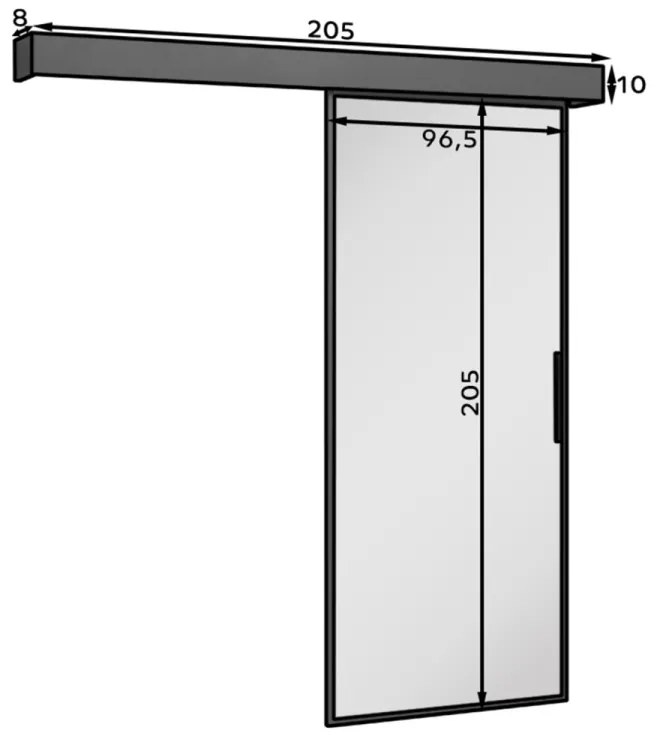 Usa glisanta 205x96.5 cm, Lindo, Eltap (Tip inchidere: Fara mecanism softclose)