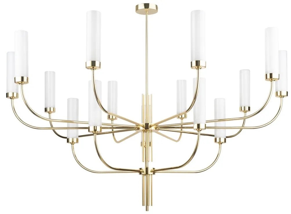 Candelabru modern realizat manual din alama Mussa 15L
