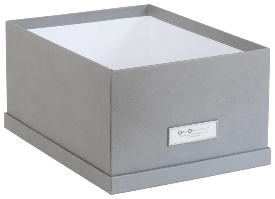 Set 3 cutii de depozitare Bigso Storage Box of Sweden Inge, gri