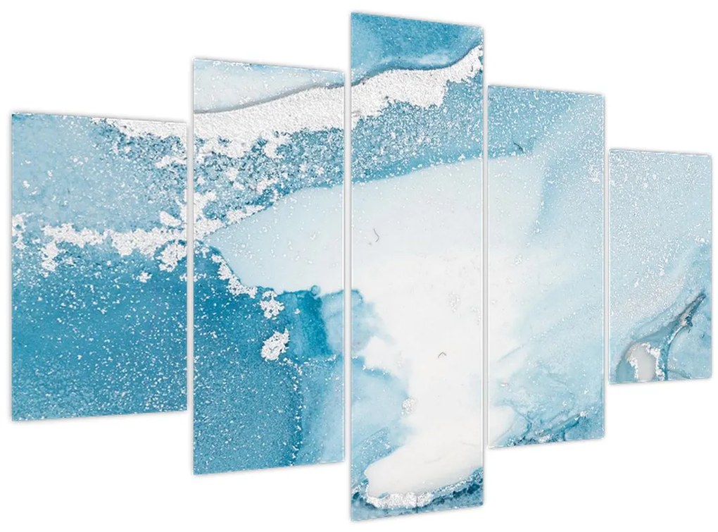 Tablou - Decor albastru (150x105 cm)