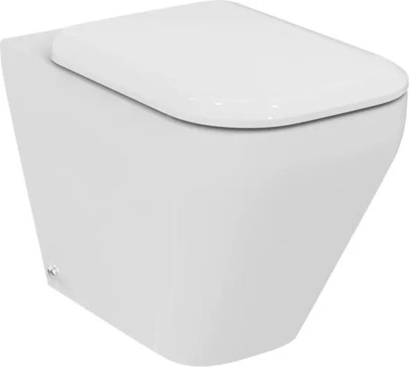 Set vas WC Ideal Standard Tonic II AquaBlade back-to-wall cu capac inchidere lenta, pentru rezervor ingropat