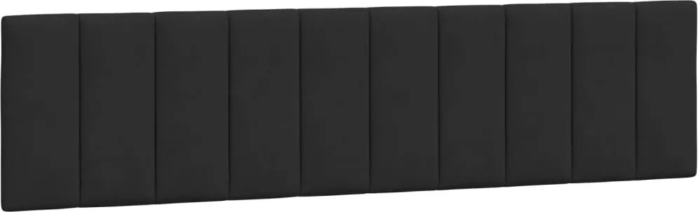 vidaXL Pernă tăblie de pat, Hanko, negru, 200 cm, catifea