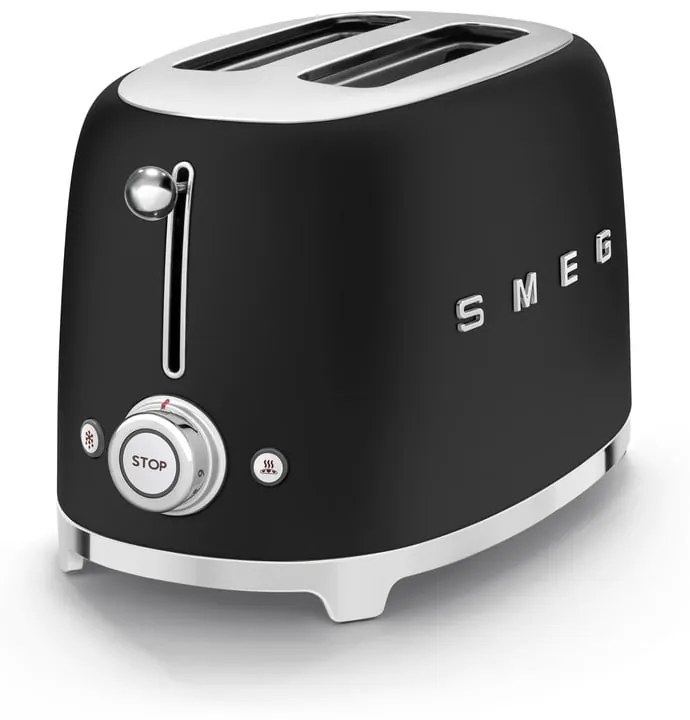 Prăjitor de pâine negru/negru mat Retro Style – SMEG