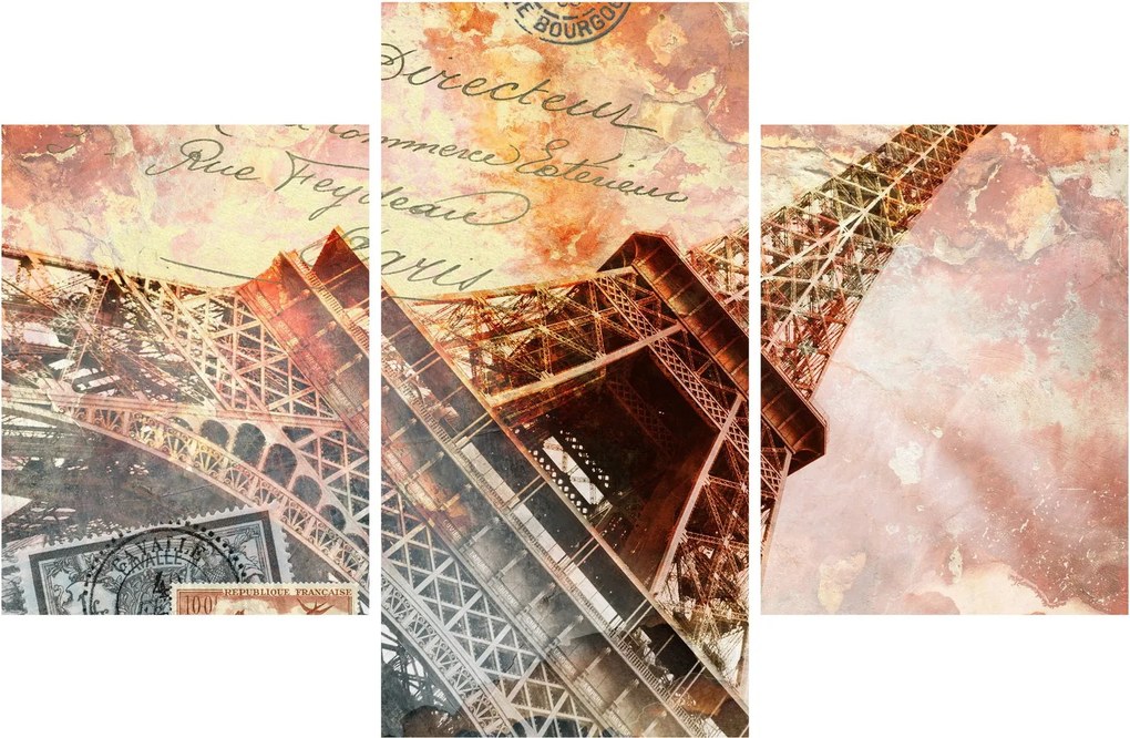 Tablou - Turnul Eiffel în stil vintage (90x60 cm)