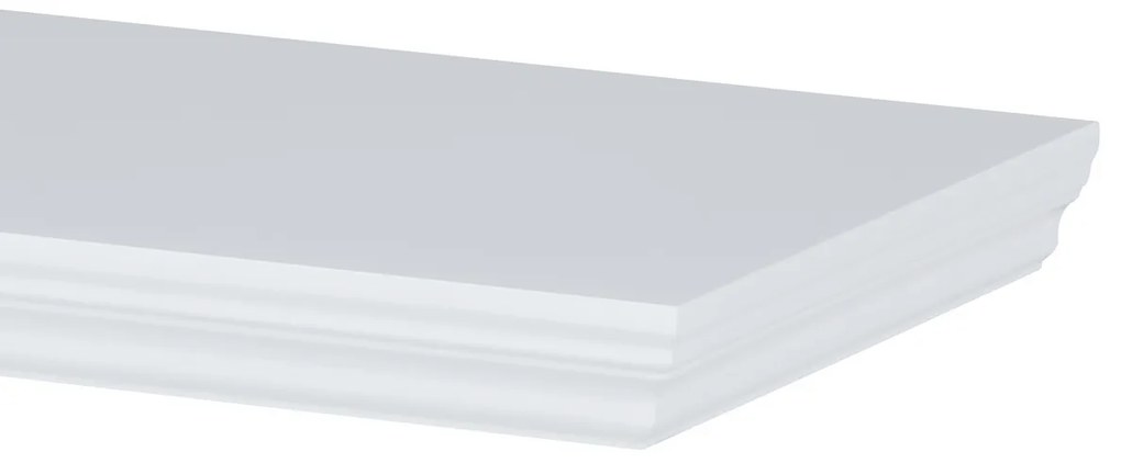 Etajeră de perete P-025, alb mat, 80 cm
