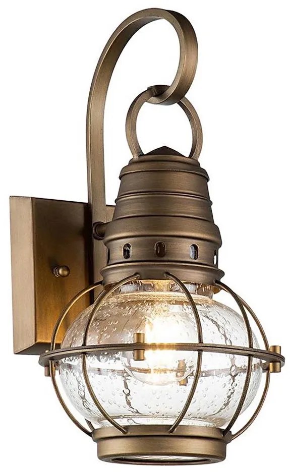 Kichler KL-BRIDGEPOINT-S-NBR - Aplica de exterior BRIDGEPOINT 1xE27/60W/230V IP44