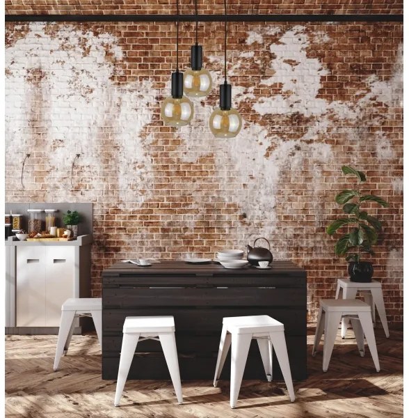 Lustră pe cablu JANTAR BLACK 3xE27/60W/230V d. 30 cm