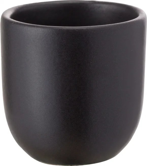 SET 2 PAHARE CAFEA VULCANO NEGRU CARBON MAT (1 PAHAR 250ML, 1 PAHAR 75ML)