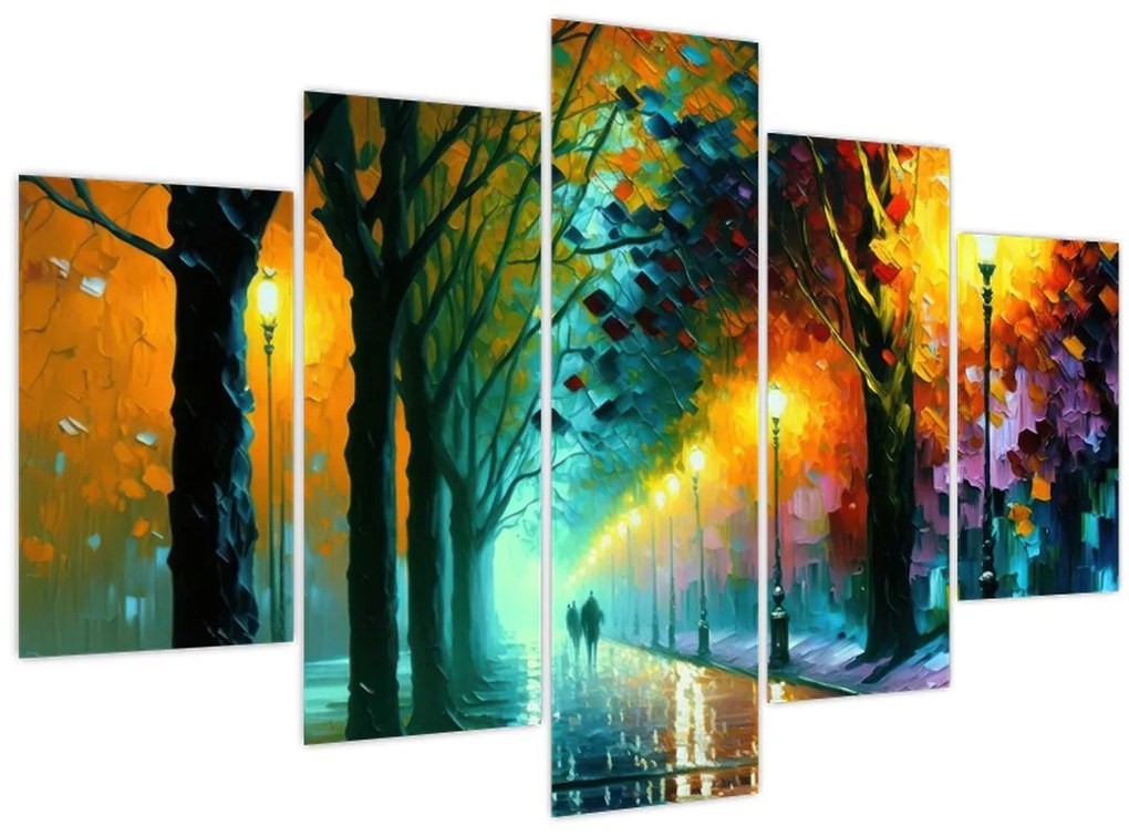 Tablou - Plimbare de noapte (150x105 cm)