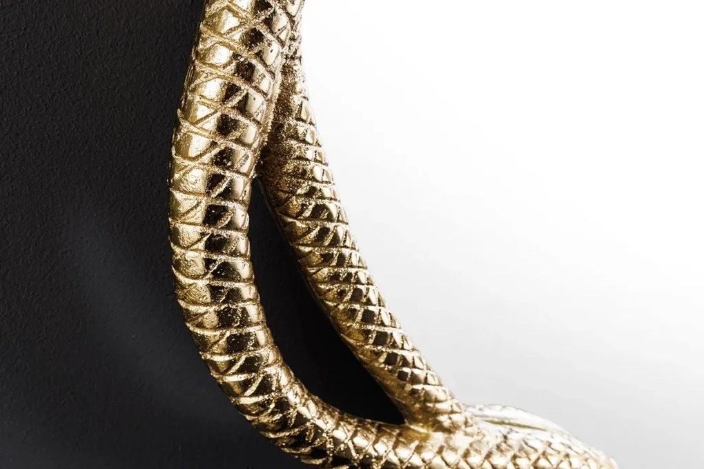 Oglinda decorativa design sarpe auriu SNAKE XL 85cm