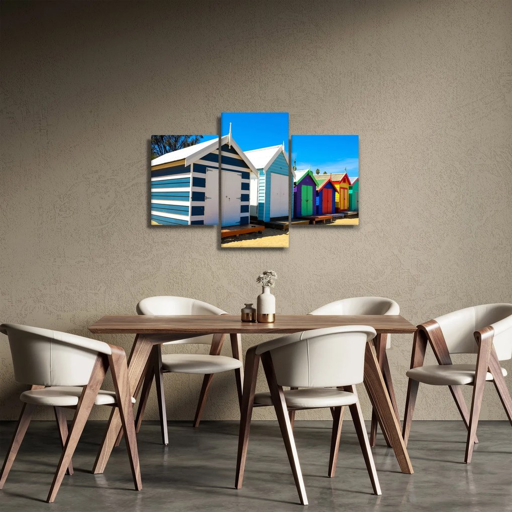 Tablou - Plaja Brighton, Melbourne, Australia (90x60 cm)