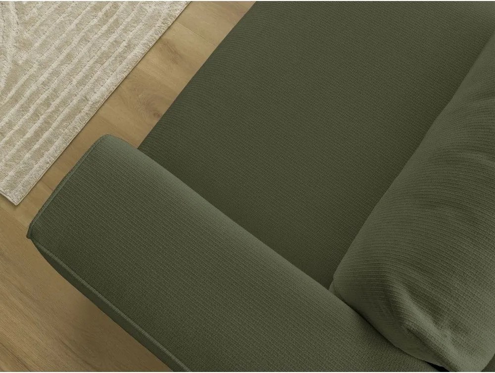 Canapea verde extensibilă/cu spațiu de depozitare 265 cm Ezechiel – Bobochic Paris