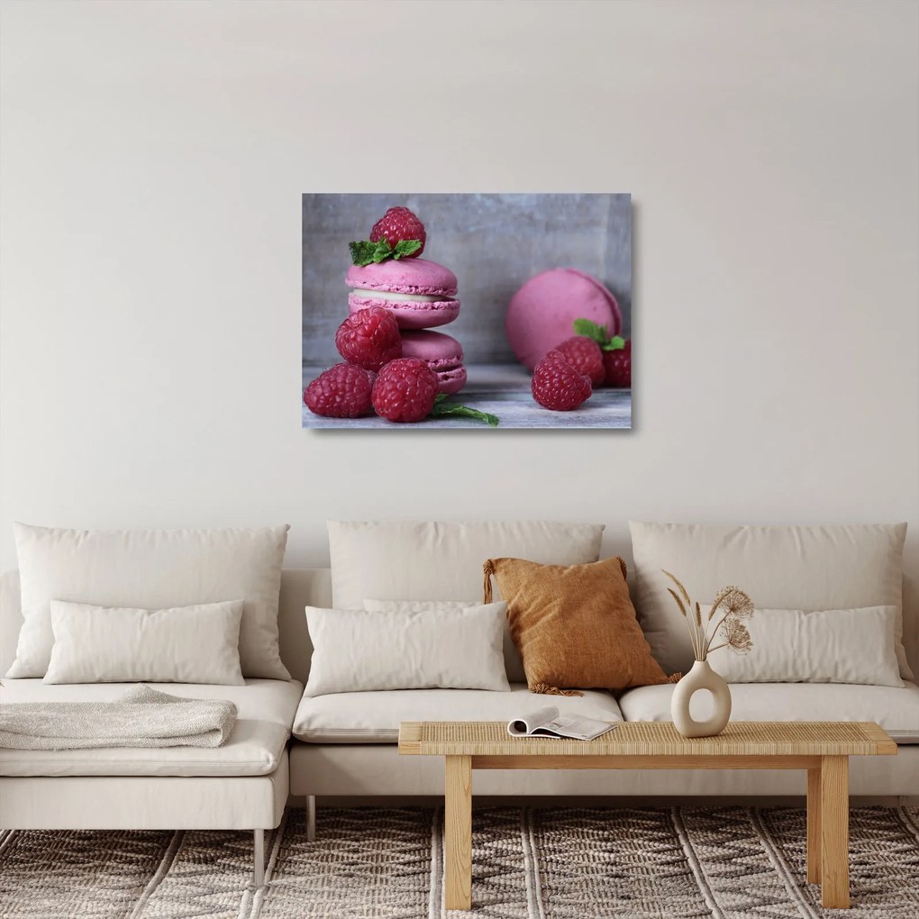 Tablou pe sticlă cu macarooni (70x50 cm)