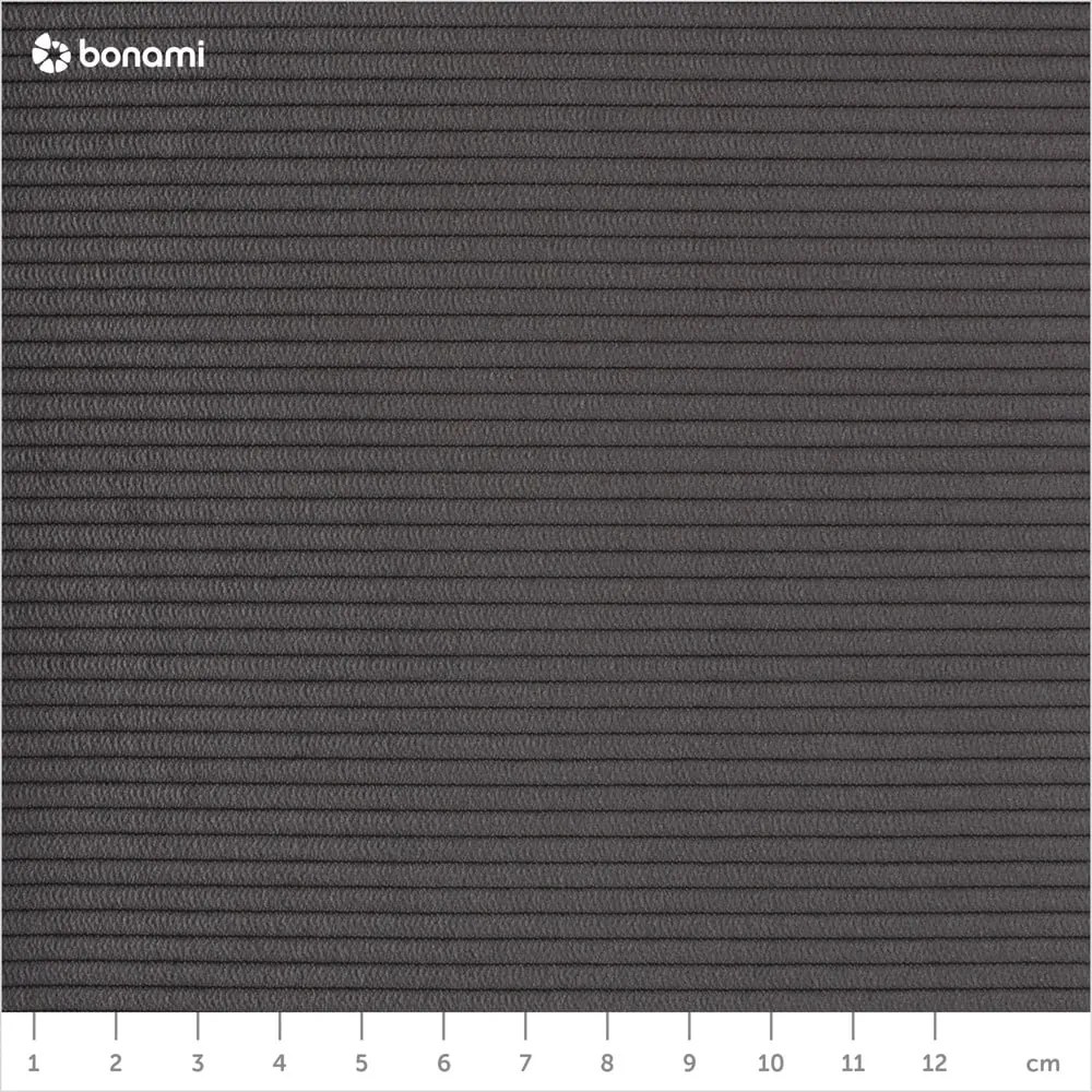 Colțar din catifea cu șezlong pe partea stângă Kooko Home Jazz, gri închis