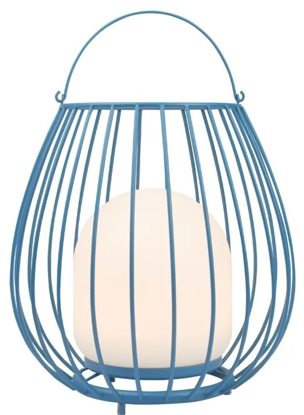 Lampa LED portabila pentru exterior solara cu baterii Jim To-Go albastru