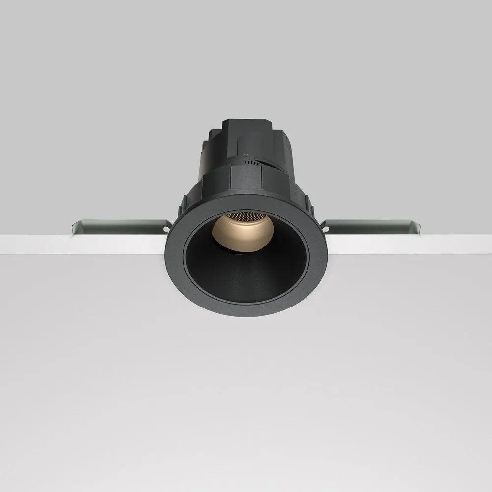 Spot LED incastrabil design tehnic Wise negru