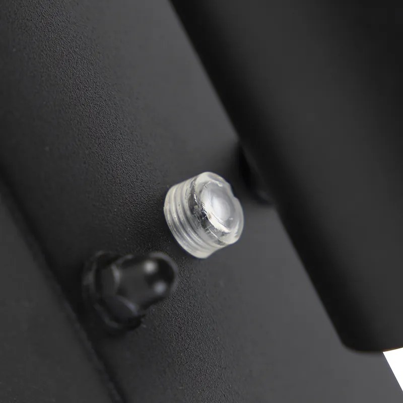 Lampa de perete exterioară modernă neagră IP44 cu senzor crepuscular - Solo