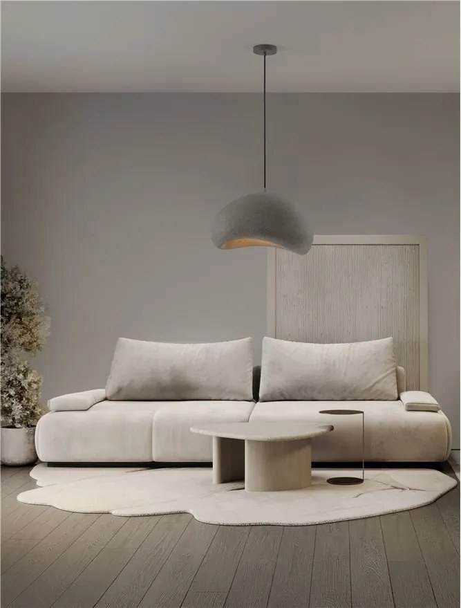 Lustra suspendata design modern, Stone Gray, AERE, L 50cm