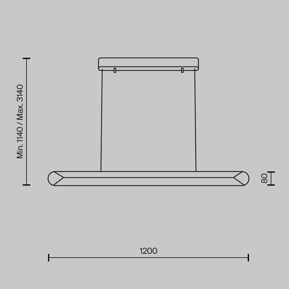 Lustra LED suspendata stil minimalist modern Motion alb