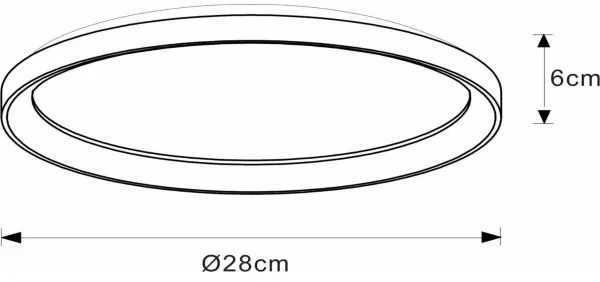 Plafonieră LED dimabilă Lucide 46103/20/02 VIDAL LED/20W/230V auriu