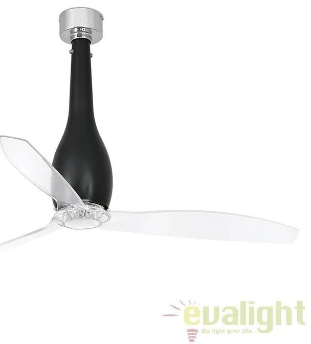 Ventilator cu telecomanda ETERFAN negru mat/ transparent 32003