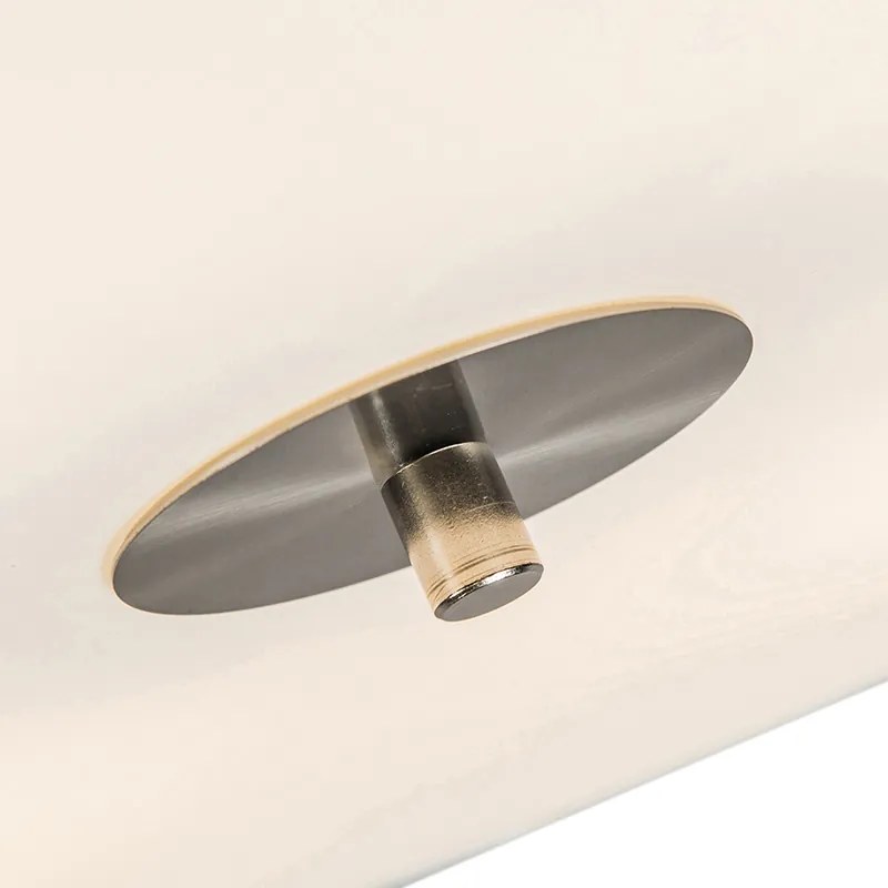 Plafonieră inteligentă albă 50 cm, incluzând 4 Wifi A60 - Drum Jute