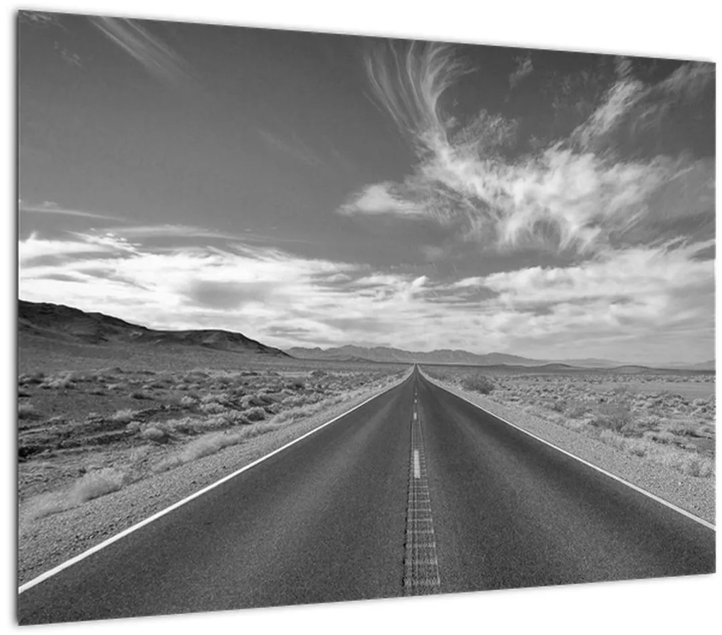 Tablou pe sticlă cu autostrada (70x50 cm)