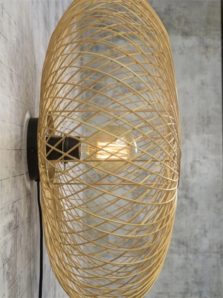 Aplica eco din bambus Cango natur, 60x25cm