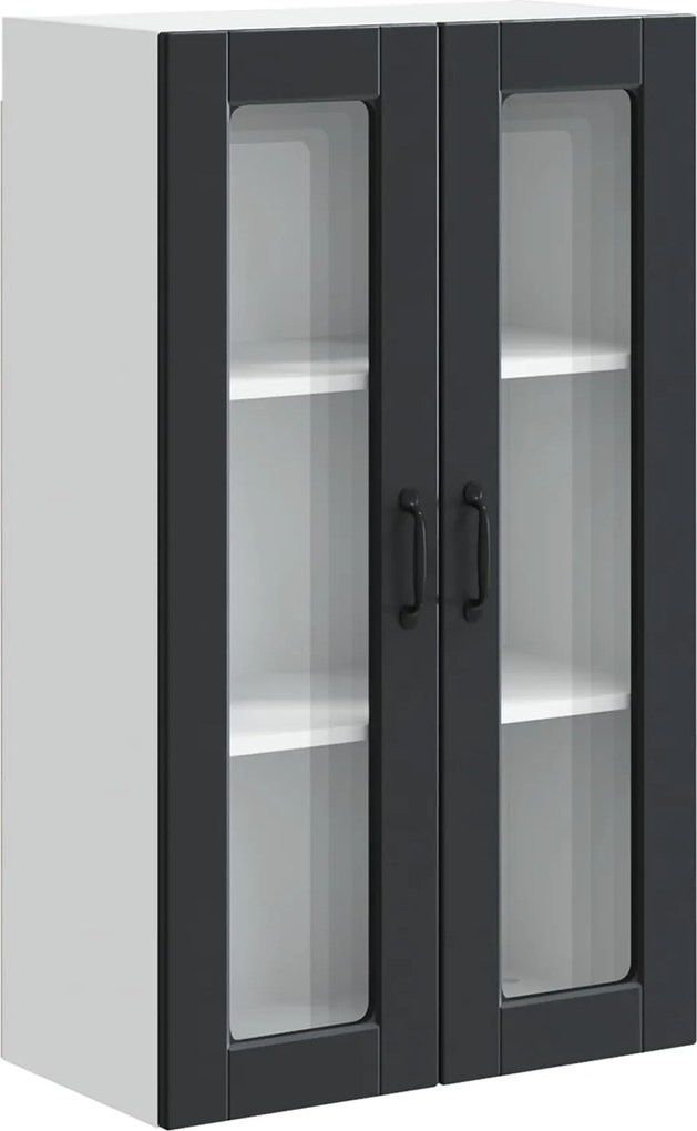 vidaXL Dulap de bucătărie cu raft Negru 60 x 31 x 100 cm Lemn compozit