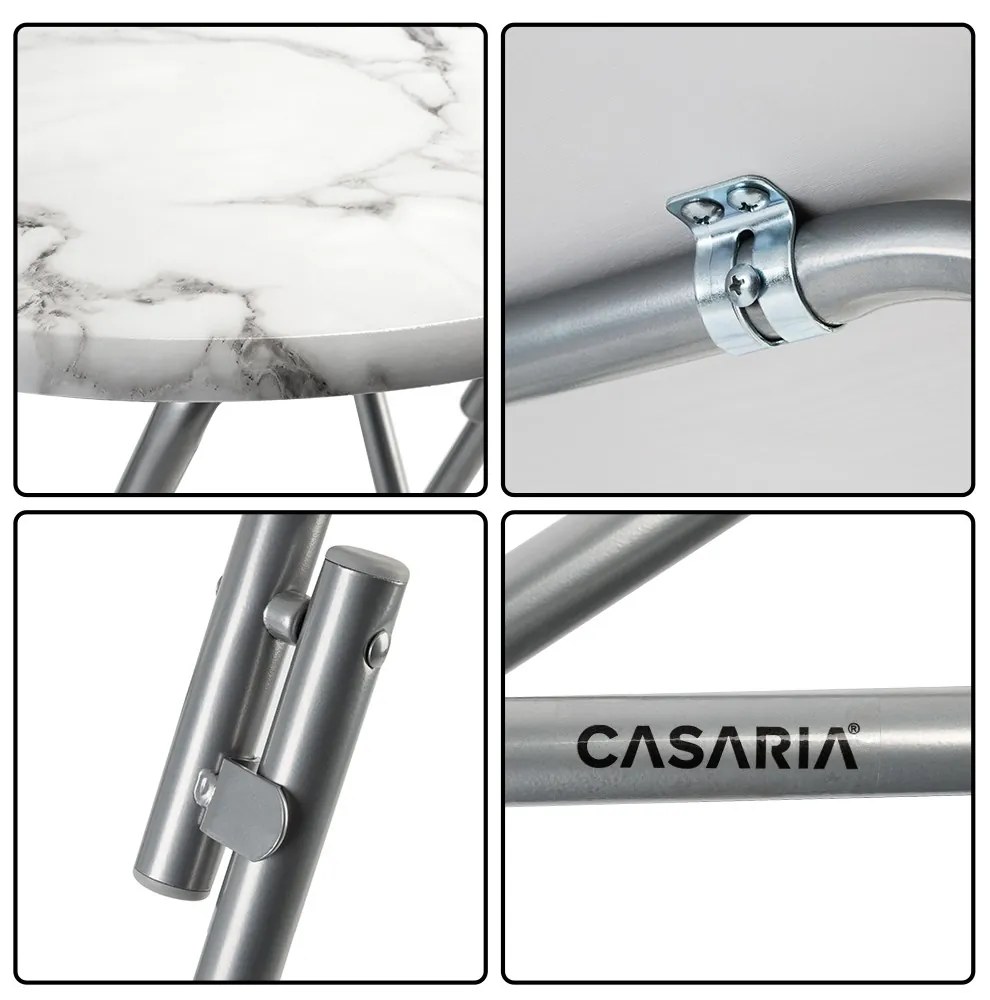 Masa bar aspect marmura Pliabil Ø 60 cm