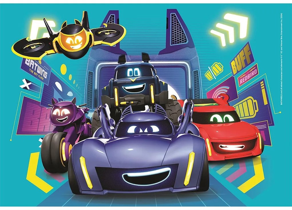 Batman Batwheels Puzzle Clementoni de 2x60 piese