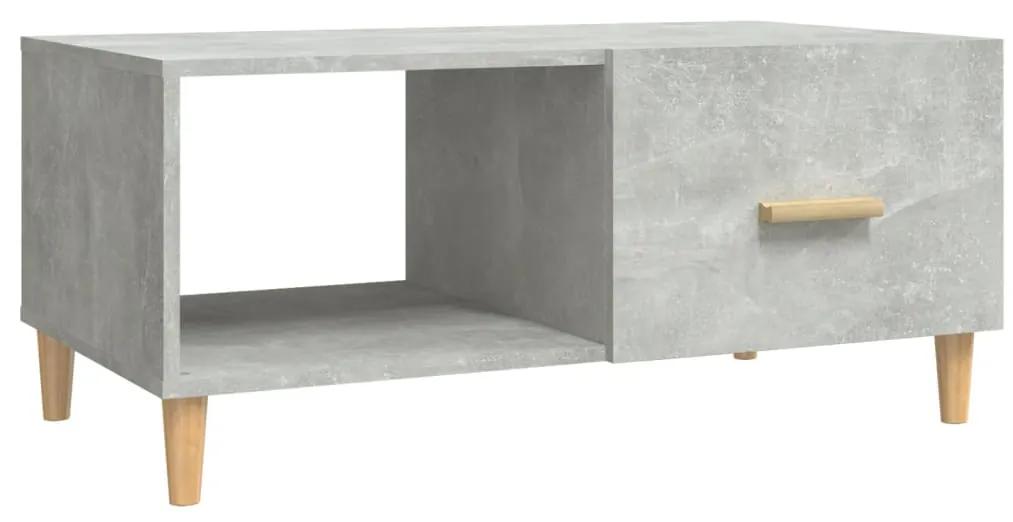 Masuta de cafea, gri beton, 89,5x50x40 cm, lemn compozit Gri beton, 1