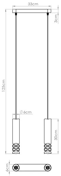 Lustră pe cablu Sollux SL.1692 LIRO 2xGU10/10W/230V alb
