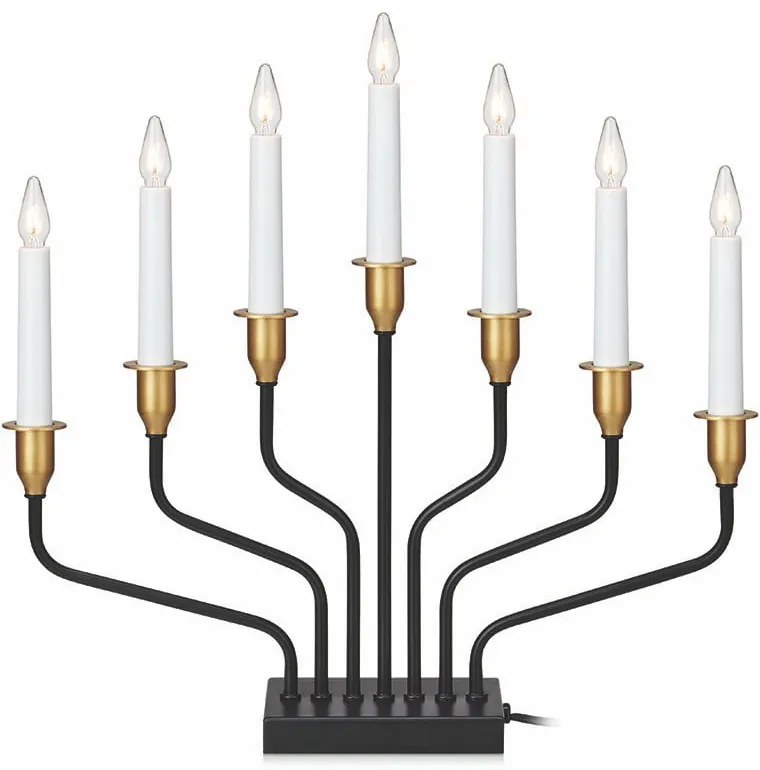 Decorațiune luminoasă de Crăciun neagră Brosa – Markslöjd