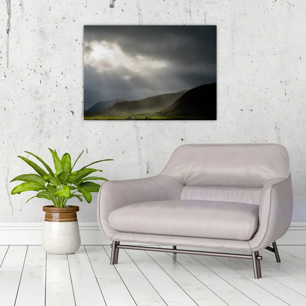 Tablou cu furtuna în apropiere (70x50 cm), în 40 de alte dimensiuni noi
