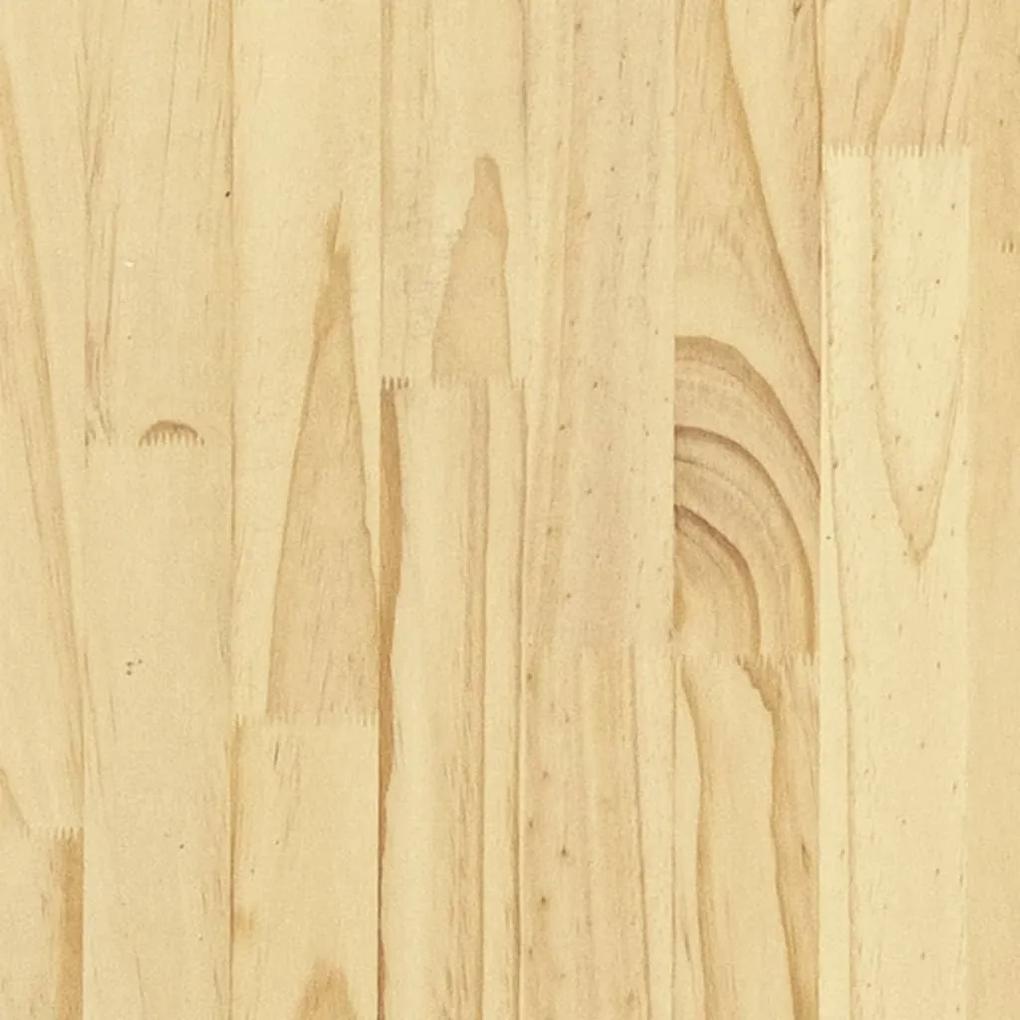 Cadru de pat UK Super King, 180x200 cm, lemn masiv de pin Maro, 180 x 200 cm