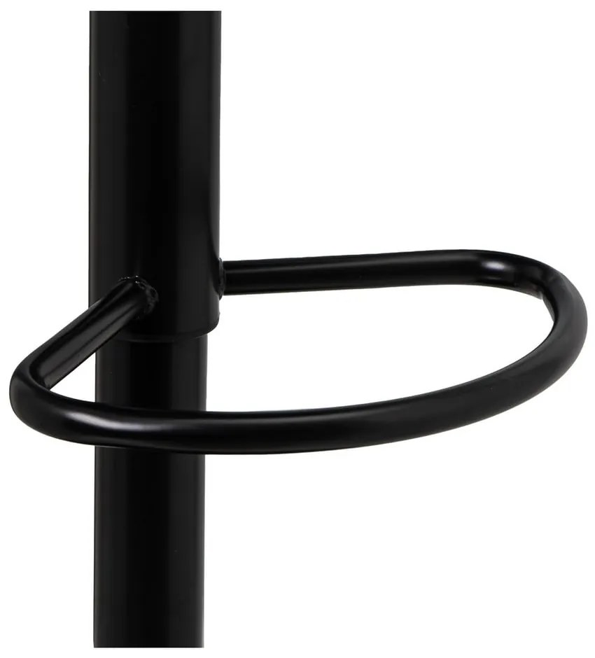 Scaune de bar negre cu înălțime ajustabilă 2 buc. din imitație de piele (înălțime șezut 72 cm) – Casa Selección