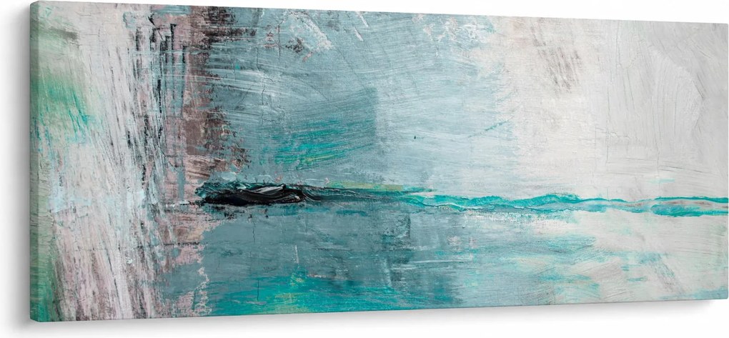 Tablou - pictură abstractă în ulei (120x50 cm)
