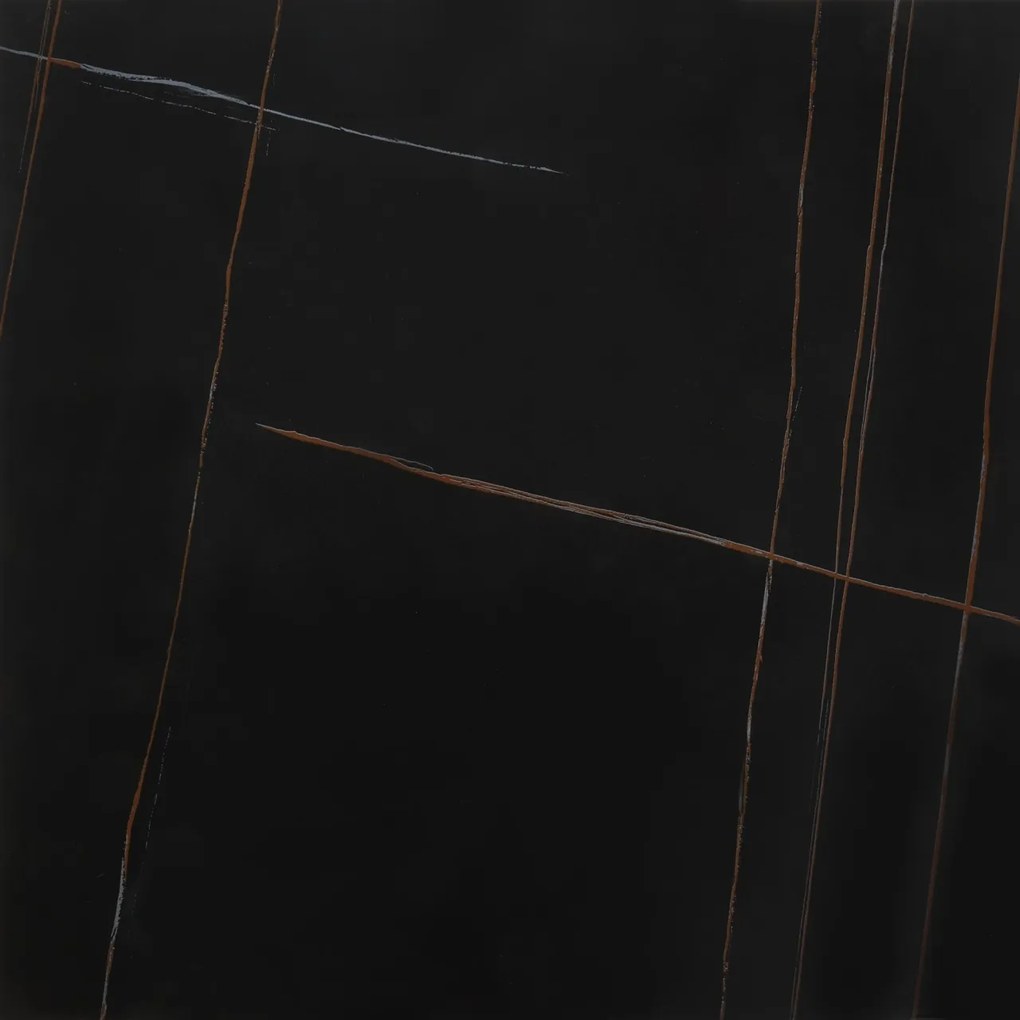 Masa de cafea Felicia marmura neagra/auriu L80 cm