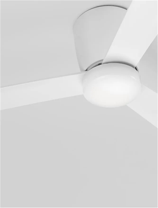 Ventilator de tavan cu telecomanda design modern DELL alb