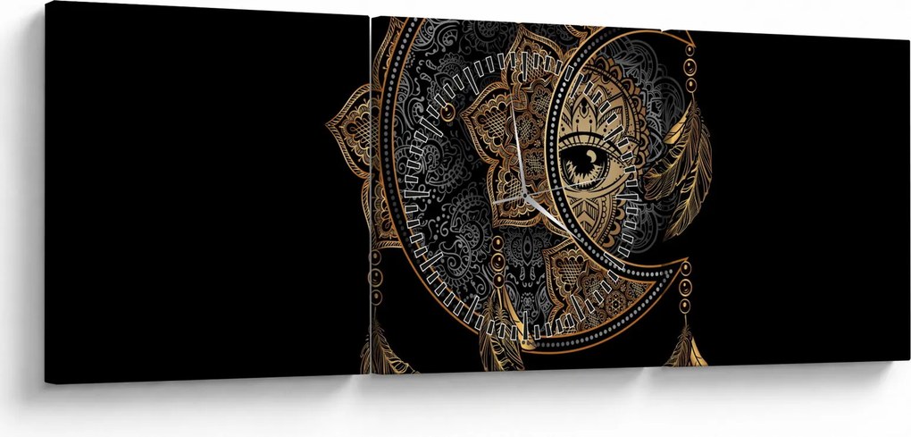 Tablou - Ochiul magic (cu ceas) (90x30 cm)