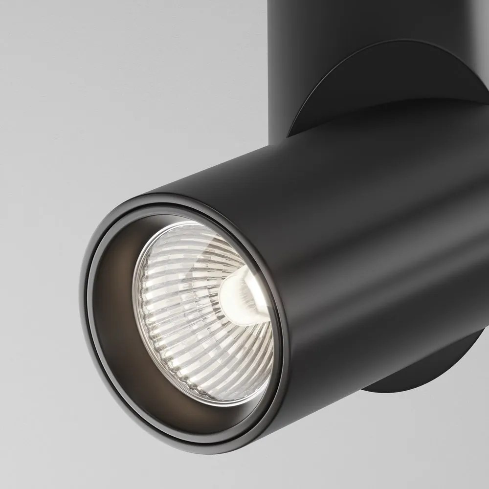 Spot LED aplicat directionabil design tehnic Dafne negru 4000K