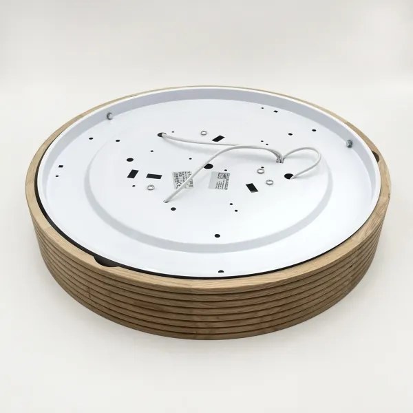 Brilagi - Lampă de tavan LED CARVALHO MODERN SLIM 3xE27/60W/230V Ø 47,5 cm stejar
