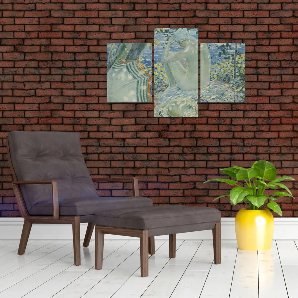 Tablou - Frederick Carl Frieseke, On the Bank, reproducere (90x60 cm)